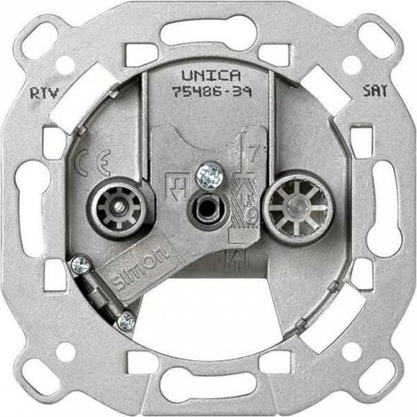 Mechanismus Simon 75 Buchse R-TV induktiv endgültig SIMON 75488-39
