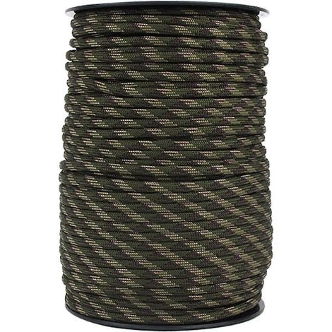 Corde de parachute 100 m, corde de tente 550 à 9 brins, 4 mm, usage extérieur (1/5)