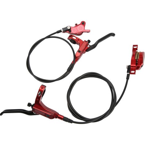 ZTTO Mountainbike, hydraulische 4-Kolben-Scheibenbremsen vorne und hinten, CNC-gefräste Gehäuse, rote beidseitige Ölbremsen (1/5)