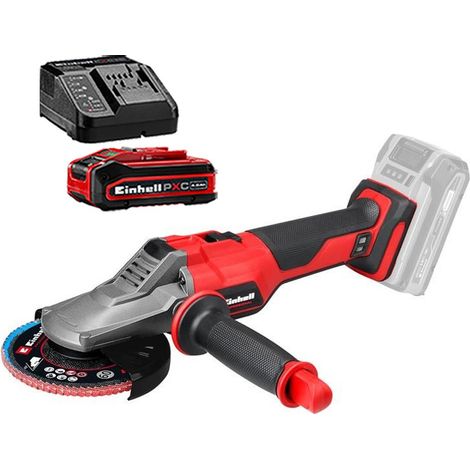 Einhell Professional 18v Flat Head Angle Grinder 125mm TP-AG 18/125 + 4AH Kit (1/5)