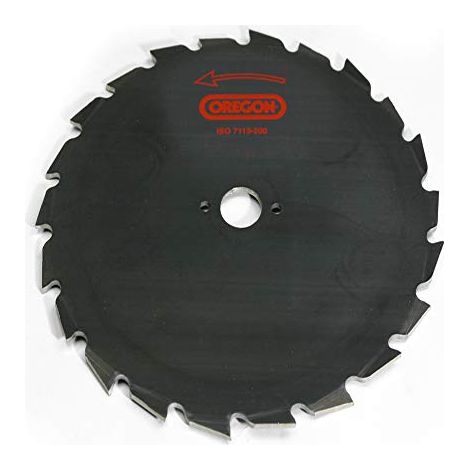 Oregon Disco per Decespugliatore con Foro Centrale da 25,4 mm, Adatto a Tagliare Vegetazione Spessa e Legnosa, Professionale e Resistente, Lama di Tipo MAXI per Tagliaerba da 45 cc e oltre, 200 mm (1/4)