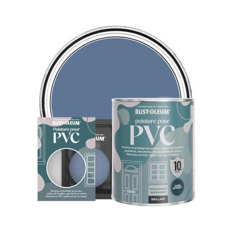 Peinture pour PVC, Finition Brillante - Rivière Bleue (1/3)