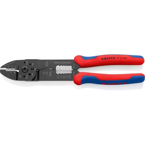 KNIPEX 97 22 240 SB Pince à sertir avec poignées multimatières noire laquée 240 mm (1/7)