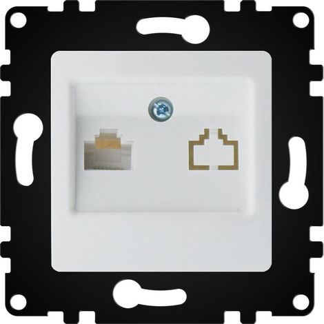 Módulo Empotrable Toma Internet Blanco IP20 Serie wLux  Blanco  | IluminaShop