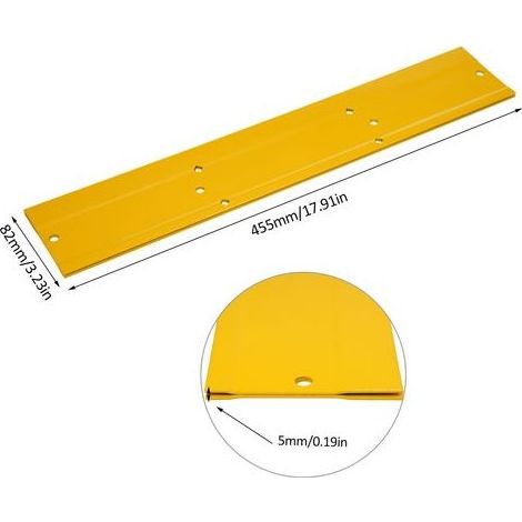 Outil de pliage de tôle à main de 45,7 cm (18 pouces) pour le cintrage de conduits et travaux de pliage de métaux (1/5)