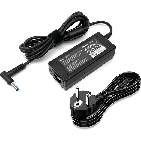 Chargeur HP Ordinateur Portable 45W PC Adaptateur Cable Compatible HP.Notebook 13/14/15,ProBook 450/440/430,Stream11/13/14,Pavilion11/13,EliteBook840/850,Pavilion X360 Envy13 15 17 pour HP Chargeur (1/5)