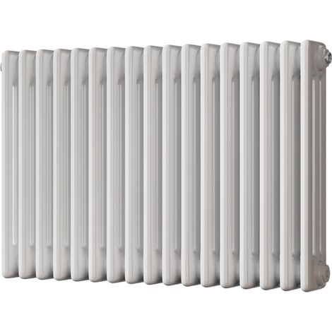 Alpha - White Column Radiator H500mm x W777mm 3 Column - Feet Included