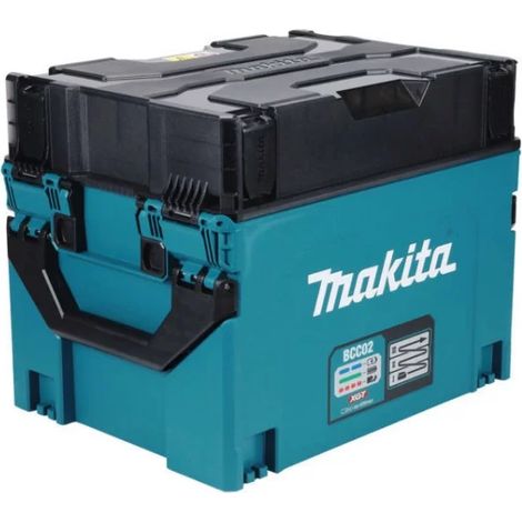 Makita – Chargeur de batterie multiple 40 V – Charge simultanée de 4 batteries XGT – Indicateur LED – Protection IPX4 contre éclaboussures