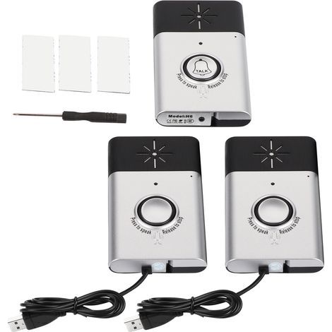Interphone vocal sans fil intelligent Système de contrle d'accès pour porte intérieure/extérieure BellSilver (1/4)