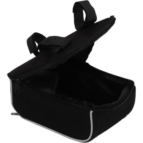 Sacoche de vélo étanche pour guidon, poche avant pliable VTT et cyclisme, 26x18x10 cm (1/5)