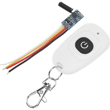 Mini interrupteur télécommandé avec relais lumineux LED haute sensibilité et récepteur (3,5-12 V CC) (1/5)