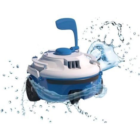 Bestway Robot piscine sans fil Guppy bleu nettoyage fond plat 10 m² max (1/8)