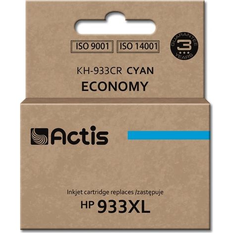 Actis KH-933CR ink (replacement for HP 933XL CN054AE Standard 13 ml cyan)