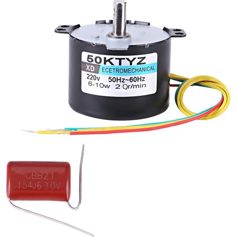 AC220V 10W 0.5A Permanent Magnet Synchronous Motor CW/CCW 20r/min