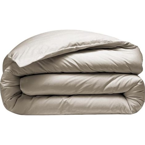 1 Housse De Couette 280x240 Cm, 2 Taies 65x65 Cm, Percale Coton, Tissage Serré, Lit King Size
