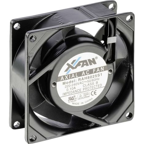 X-Fan RAH8025S1 Ventola assiale 230 V/AC 24 m³/h (L x L x A) 80 x 80 x 25 mm (1/2)