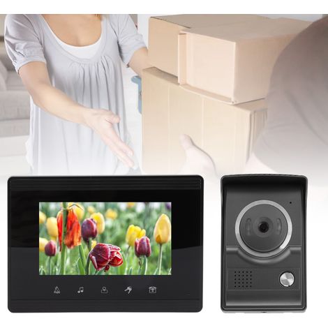 Sonnette vidéo intelligente 100-240 V haute définition pour villa avec fonctions de déverrouillage, de surveillance et de mode Ne pas déranger (norme américaine) (1/5)