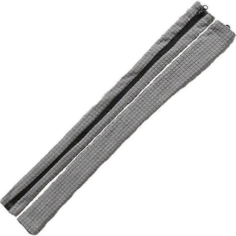Lot de 2 housses d'accoudoirs de bureau, housses de protection pour accoudoirs d'ordinateur, manchons élastiques avec fermeture éclair-Light Grey