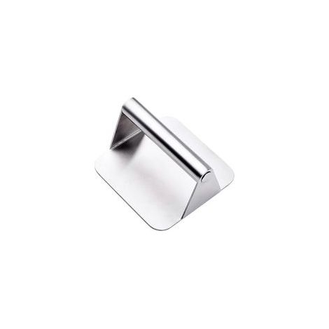 Presse à hamburger carrée en acier inoxydable pour barbecue, durable (1/5)