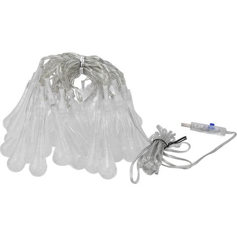 50 LED-Lichterkette, wasserdicht, 16 RGB-Farben, 8 Modi, für Terrasse, Garten und Hof, USB-betrieben (1/5)