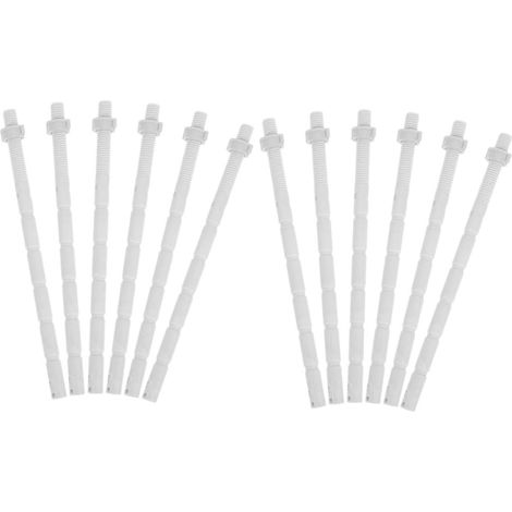 Bouton Poussoir Wc 12 Tiges de Commande en Plastique Blanc, Wc (1/5)
