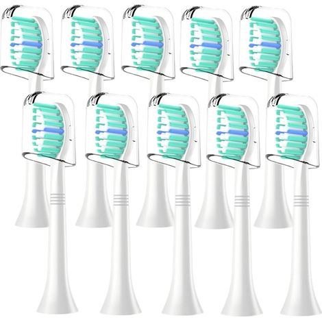Têtes de Brosse à dents de Rechange Compatibles avec Philips brosse à dents,10 Têtes de Brosse (1/5)