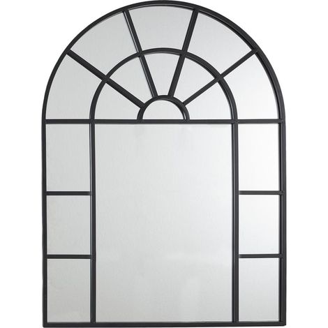 Miroir Fenêtre Métal Noir 60x80 cm (1/4)