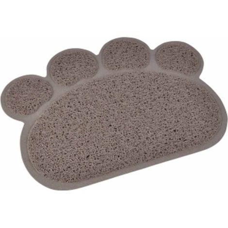 Tapis Repas pour Chien & Chat "Pattes" 40cm Taupe