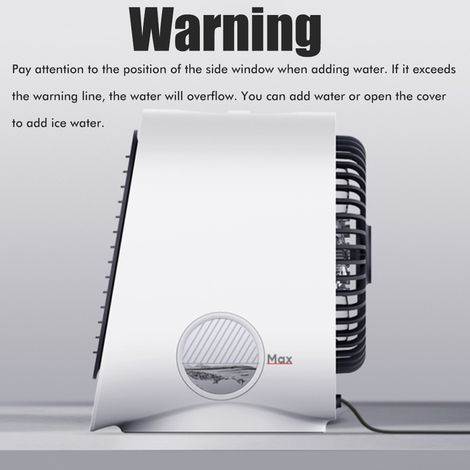 Tragbarer, wiederaufladbarer USB-Tischventilator, leise und mit Luftbefeuchter, ideal für Zuhause, Büro, Studentenwohnheim oder auf Reisen. (1/5)