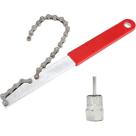 Outil de démontage de volant moteur de vélo avec clé à cassette 12 dents - Clé de démontage de pignon de cassette - Outils de réparation de vélo portables (1/5)