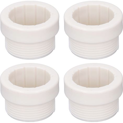 Ensemble de 4 adaptateurs stabilisateurs pour parasol de jardin avec insert blanc en ABS résistant (lot de 4) - Compatible avec parasols de patio, piscine et terrasses (1/5)