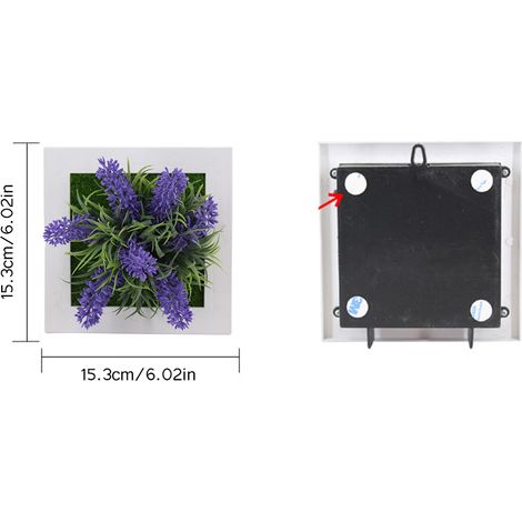 3D-Stereo-Wandfotorahmen, dekorative künstliche Pflanze für Blumen 50A (1/2)