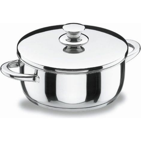 Cacerola Vitrocor de acero inoxidable con tapa - 26 cm - 4,5 l