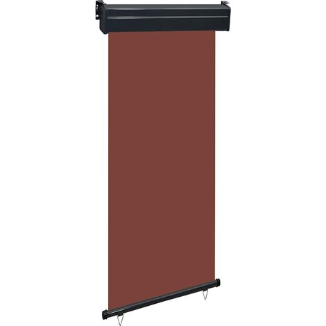 Balkon-Seitenmarkise 85x250 cm Braun