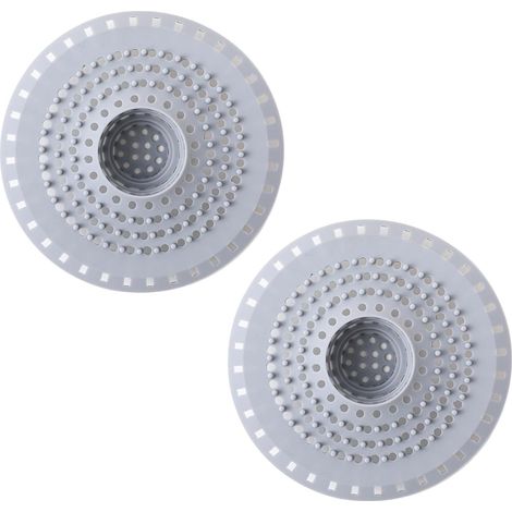 2 filtres de vidange en silicone, avec ventouse, filtre à cheveux pour douche, filtre à cheveux universel, filtre de douche pour baignoire, lavabo et cuisine. (1/5)
