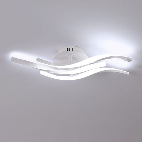Modern LED Ceiling Light White 24W Curved Cool White (1/5)
