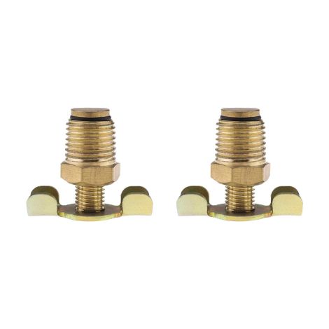 2pcs Robinet de Vidange 1/4 BSP Filetés en Laiton Compatible avec Hotdog Air Commande Rotative de Purge d'échappement Compresseur