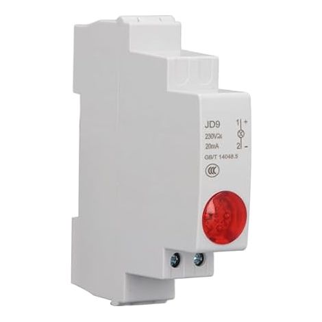 Indicateur LED Industriel 230V AC DC Montage Rail DIN Haute Visibilité LED Froid Installation Rapide pour Ateliers CNC et Boîtes Distribution Sécurisées (1/5)