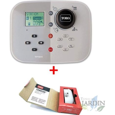 Bewässerungsprogrammierkit Tempus Electric Bull 6 Innenzonen + WLAN-Modul