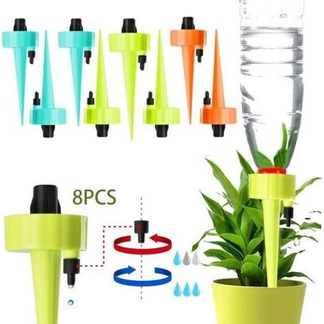 8PCSIrrigation Goutte à Goutte Kit,Système d'Irrigation Distributeur Arrosager Plantes,Kits D'arrosage Automatiques Goutte ã Goutte,Arrosage Plantes Automatique Système (Couleur/8PCS) (1/5)