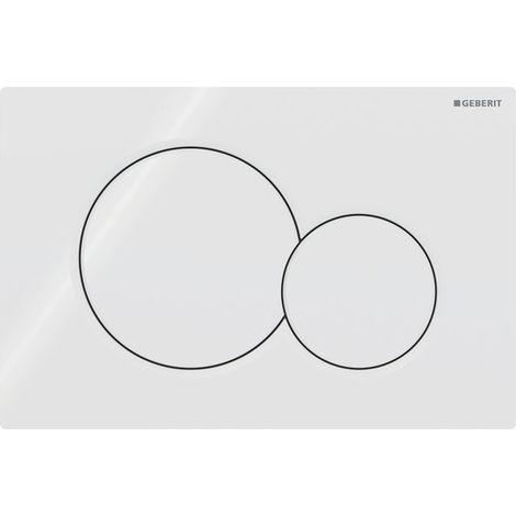 Plaque de déclenchement Geberit Sigma01 pour rinçage double touche: blanc alpin (115.770.11.5) (1/4)