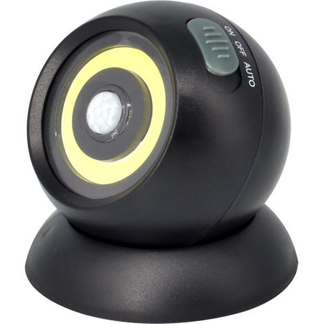 Luce led euro marketing con sensore di movimento 360 gradi nero- igz217