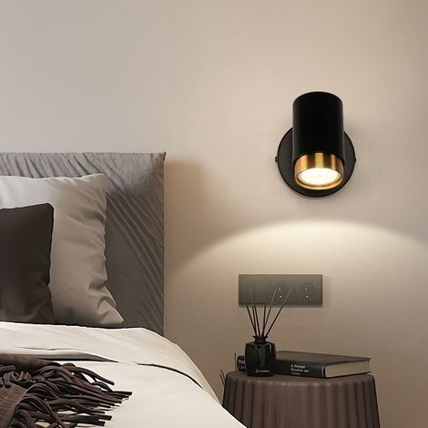 LOLLANDA  Applique murale avec interrupteur, applique décorative pour chambre à coucher, applique murale moderne et épurée, pour salon (lumière chaude) (1/5)