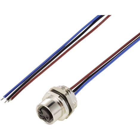 TRU COMPONENTS TC-12833212 Presa da incasso sensore/attuatore M12 Presa 0.5 m Numero di poli: 3 1 pz. (1/3)