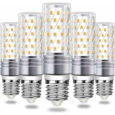 Ampoule LED E27, ampoule LED épis de maïs 16 W, blanc chaud 6 000 K, 900 lm, brillante, AC 230 V, suspension E27, angle de faisceau LED 360°, lot de 5 (1/4)