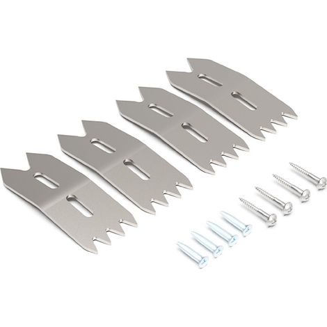 Satz aus 4 Endanschlagklemmen aus Aluminiumlegierung für die Holzbearbeitung, die eine präzise Positionierung von Brettern ermöglichen. (1/5)