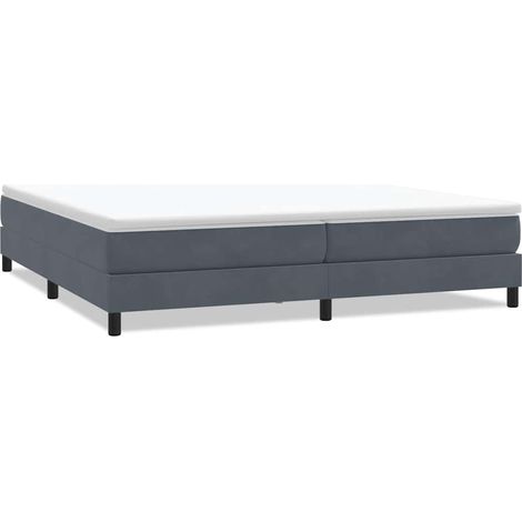 Maison Exclusive - Letto a Molle senza Materasso Grigio Scuro 200x220 cm Velluto