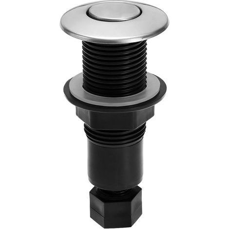 Bouton Poussoir Pneumatique en Acier Inoxydable Bouton Poussoir D'air Bouton Poussoir en Acier Inoxydable pour Machine D'élimination des Déchets Baignoires Lave-vaisselle (1/4)