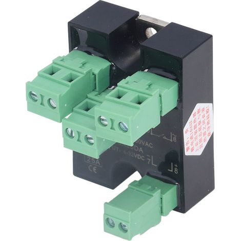 BERM Dreiphasen-Halbleiterrelais, Mini-SSR-Anschlussset, 4–32 V DC-Steuerung, 24–480 V AC-Ausgang, Halbleiterrelaismodul (1/5)