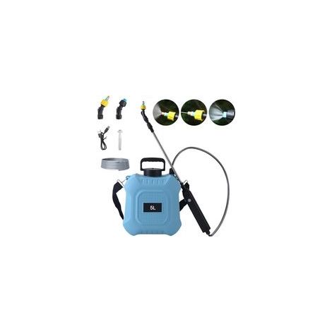 Pulvérisateur électrique 5L/8L, pulverisateur de Jardin avec pulverisateur Lance telescopique, Max 90 cm, 2 Buses, 2000mah, pour Désherbage Pulvérisation Nettoyage (1/4)